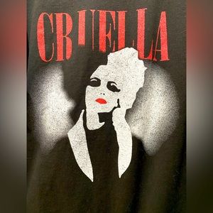 NWOT Disney Cruella De Ville long sleeve shirt